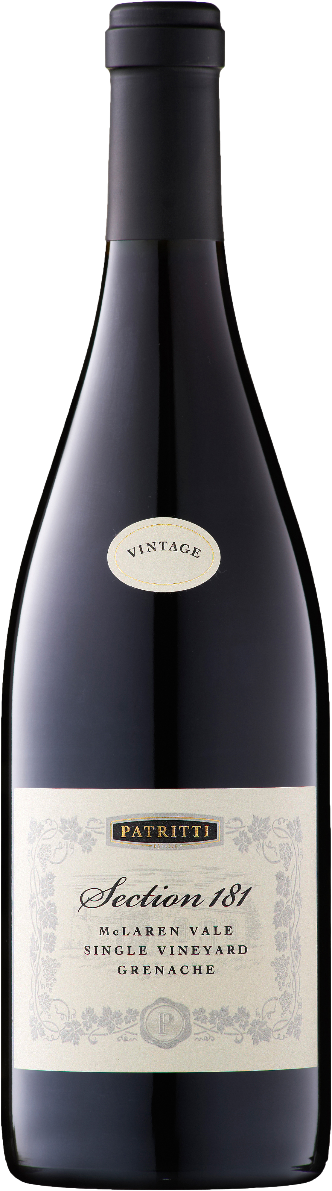 Patritti Wines Section 181 Single Vineyard McLaren Vale Grenache 2022 McLaren Vale